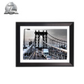 decorative black brushed aluminum 40x60 60x80 picture photo frame